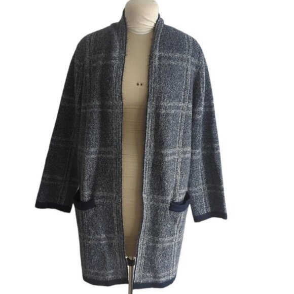 Banana Republic Sweaters - Banana Republic Plaid Blanket Cardigan Sweater